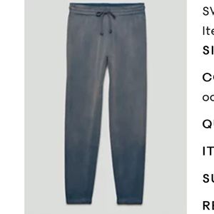 Tna COZY FLEECE BOYFRIEND SWEATPANT S